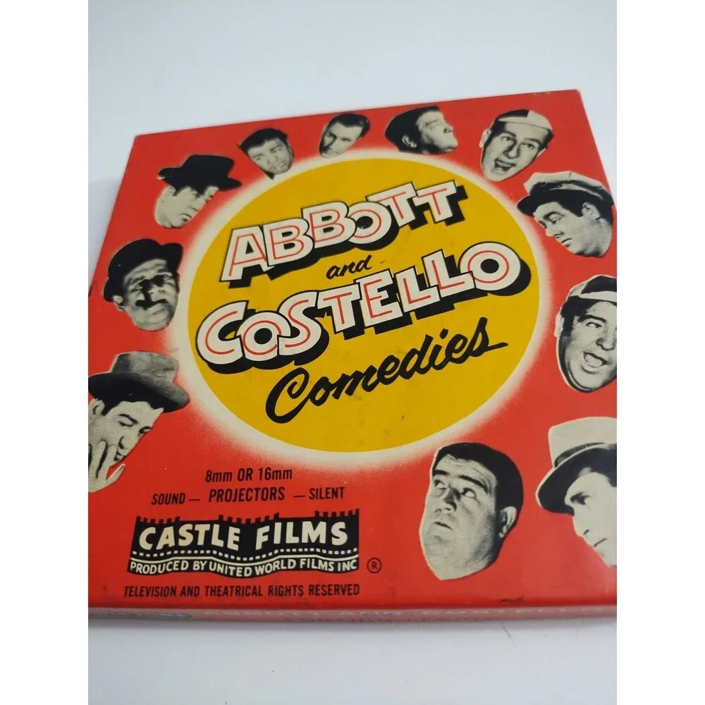 Vintage CASTLE FILMS 8mm Abbott Costello Comedies Movie HIGH FLYERS #816 w/ Box